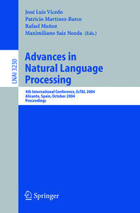 Vorderes Coverbild Advances in Natural Language Processing