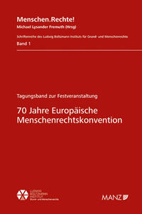 Vorderes Coverbild 70 Jahre Europäische Menschenrechtskonvention
