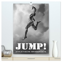 Vorderes Coverbild JUMP! ATHLETISCHE MÄNNERAKTE (hochwertiger Premium Wandkalender 2026 DIN A2 hoch), Kunstdruck in Hochglanz