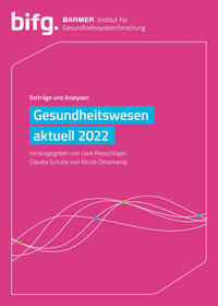 Vorderes Coverbild BARMER Gesundheitswesen aktuell 2022