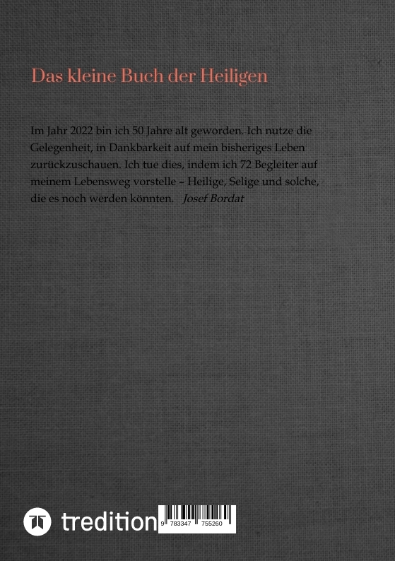 Rückseitencover Das kleine Buch der Heiligen