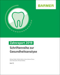 Vorderes Coverbild BARMER Zahnreport 2019