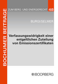 Vorderes Coverbild Verfassungswidrigkeit einer entgeltlichen Zuteilung von Emissionszertifikaten