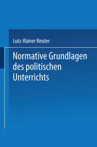 Vorderes Coverbild Normative Grundlagen des politischen Unterrichts