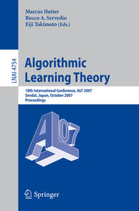 Vorderes Coverbild Algorithmic Learning Theory