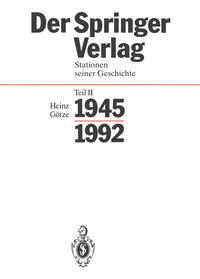 Vorderes Coverbild Der Springer-Verlag