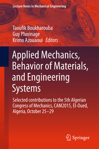 Vorderes Coverbild Applied Mechanics, Behavior of Materials, and Engineering Systems