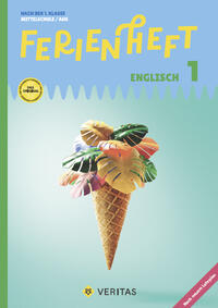 Vorderes Coverbild Ferienheft Englisch 1. Klasse MS/AHS. Lehrplan 2023