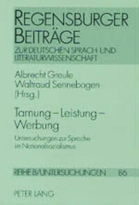 Vorderes Coverbild Tarnung – Leistung – Werbung