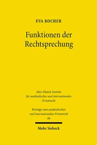 Vorderes Coverbild Funktionen der Rechtsprechung