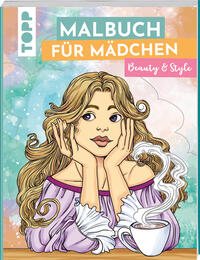 Vorderes Coverbild Malbuch für Mädchen Beauty & Style