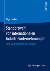 Vorderes Coverbild Standortwahl von internationalen Industrieunternehmungen