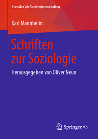 Vorderes Coverbild Schriften zur Soziologie