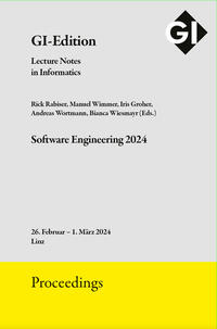 Vorderes Coverbild GI Edition Proceedings Band 343 "Software Engineering 2024"