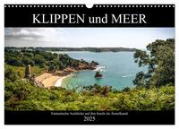 Vorderes Coverbild Klippen und Meer. Fantastische Ausblicke auf den Inseln im Ärmelkanal (Wandkalender 2025 DIN A3 quer), CALVENDO Monatskalender