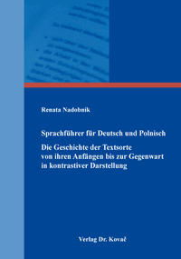 Vorderes Coverbild Sprachführer für Deutsch und Polnisch – Die Geschichte der Textsorte von ihren Anfängen bis zur Gegenwart in kontrastiver Darstellung