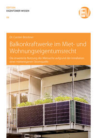 Vorderes Coverbild Balkonkraftwerke im Miet- und Wohnungseigentumsrecht