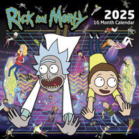 Vorderes Coverbild Pyramid – Rick and Morty 2025 Broschürenkalender, 30x30cm, Monatskalender für Fans der beliebten Serie, Monatsübersicht, nachhaltig nur mit Papierumschlag
