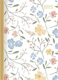 Vorderes Coverbild Alpha Edition - Ladytimer Flower Love 2025 Taschenkalender, 10,7x15,2cm, Kalender mit 192 Seiten, Notizmöglichkeiten, Bucket List, Mondphasen und internationales Kalendarium