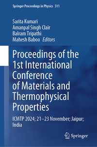 Vorderes Coverbild Proceedings of the 1st International Conference on Materials and Thermophysical Properties