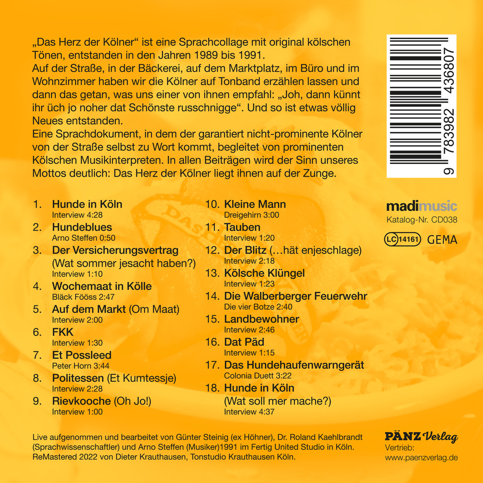 Rückseitencover Das Herz der Kölner