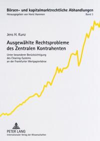 Vorderes Coverbild Ausgewählte Rechtsprobleme des Zentralen Kontrahenten