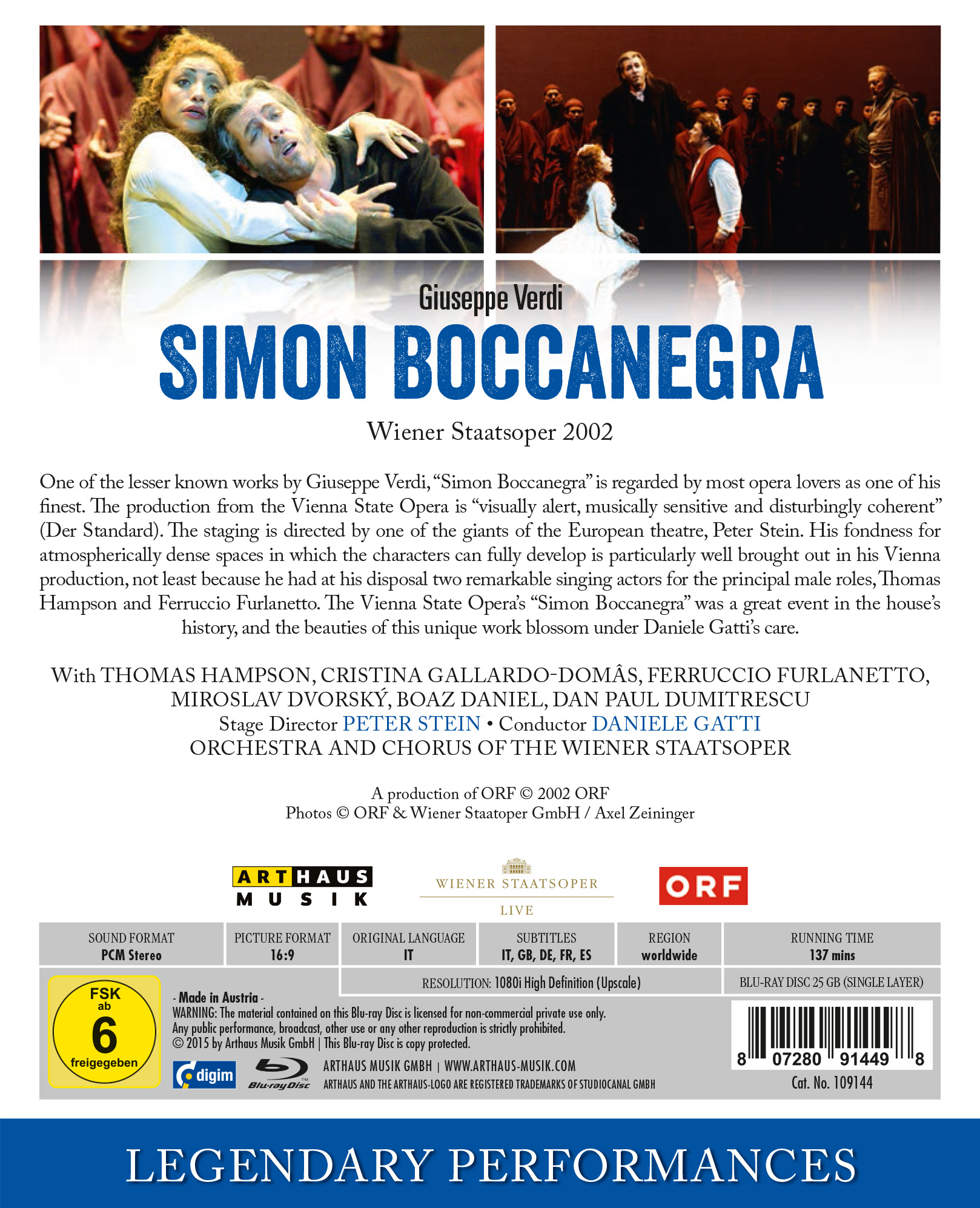Rückseitencover Simon Boccanegra