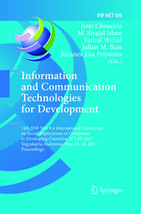 Vorderes Coverbild Information and Communication Technologies for Development