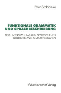 Vorderes Coverbild Funktionale Grammatik und Sprachbeschreibung