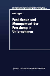 Vorderes Coverbild Funktionen und Management der Forschung in Unternehmen