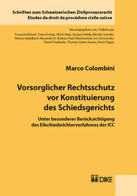 Vorderes Coverbild Vorsorglicher Rechtsschutz vor Konstituierung des Schiedsgerichts