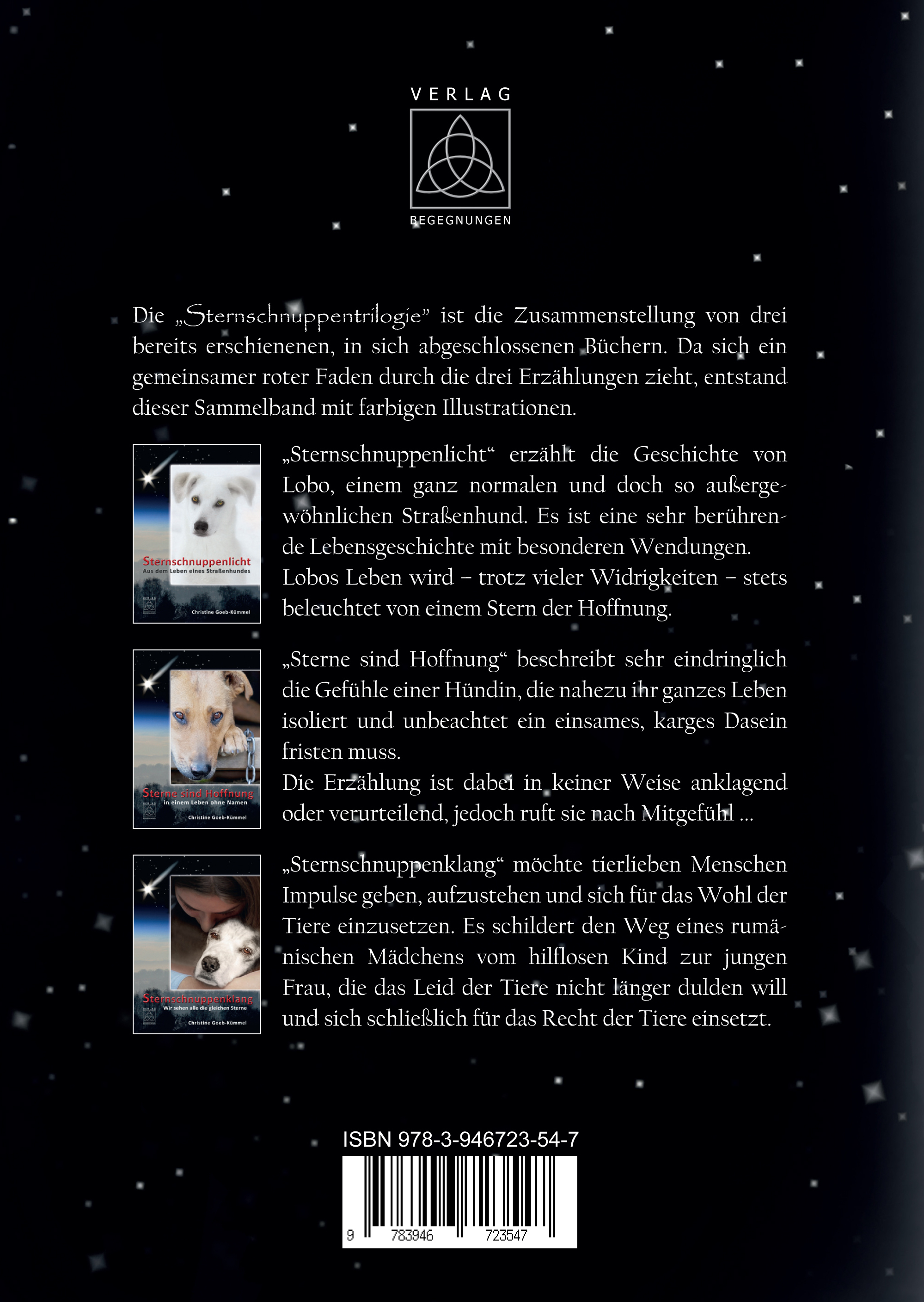 Rückseitencover Sternschnuppentrilogie