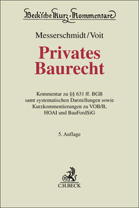 Vorderes Coverbild Privates Baurecht