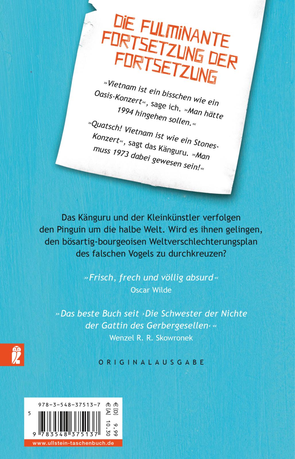 Rückseitencover Die Känguru-Offenbarung (Die Känguru-Werke 3)