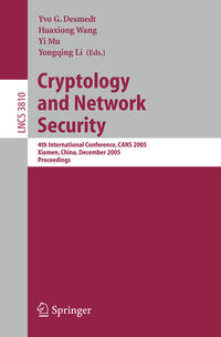 Vorderes Coverbild Cryptology and Network Security