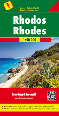 Vorderes Coverbild Rhodos, Autokarte 1:50.000