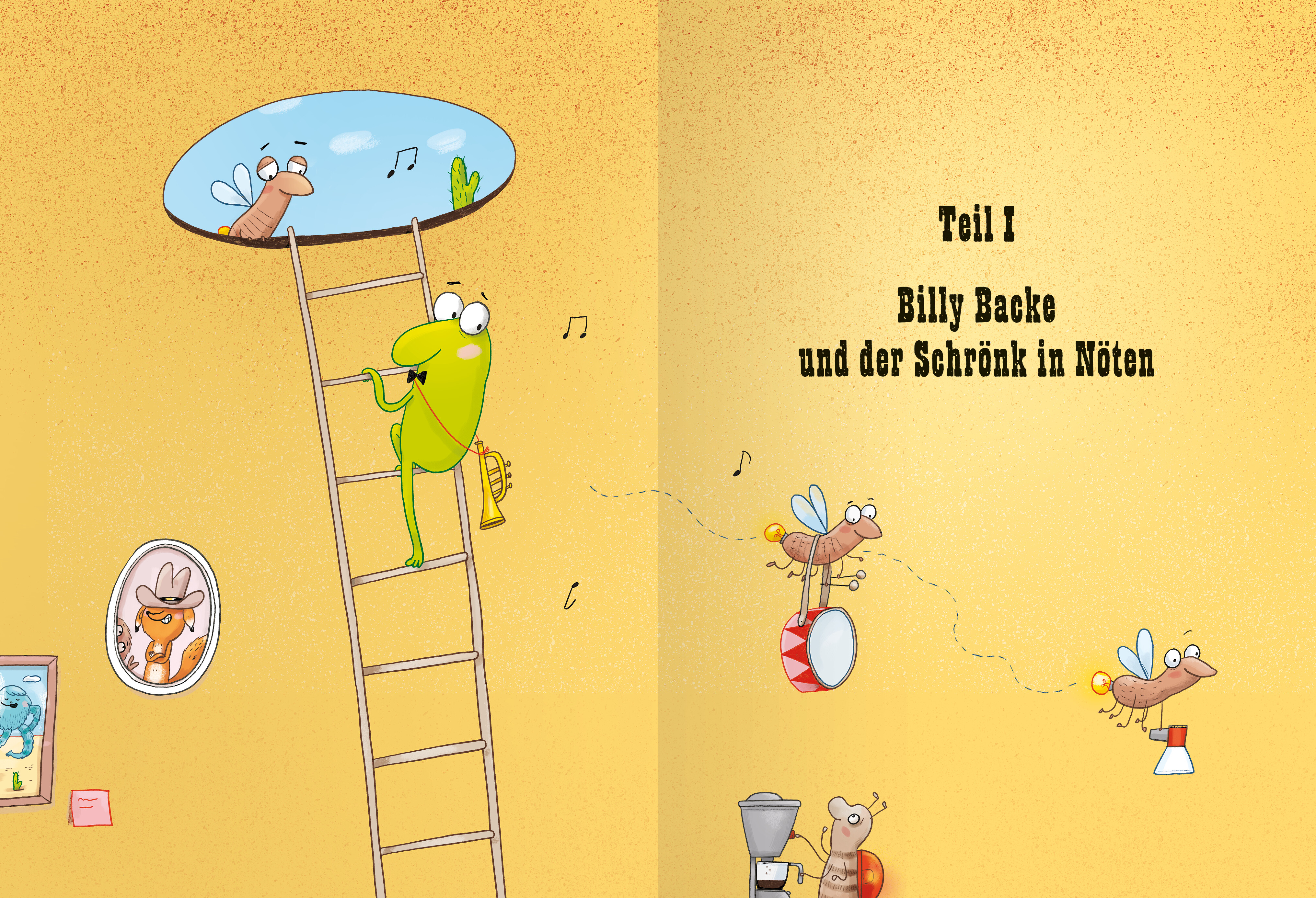 Beispielinhalt (Bild) Billy Backe, Band 3 - Billy Backe und der Wilde Süden