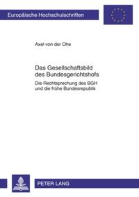 Vorderes Coverbild Das Gesellschaftsbild des Bundesgerichtshofs