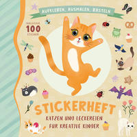 Vorderes Coverbild Stickerheft Katze Schlecki