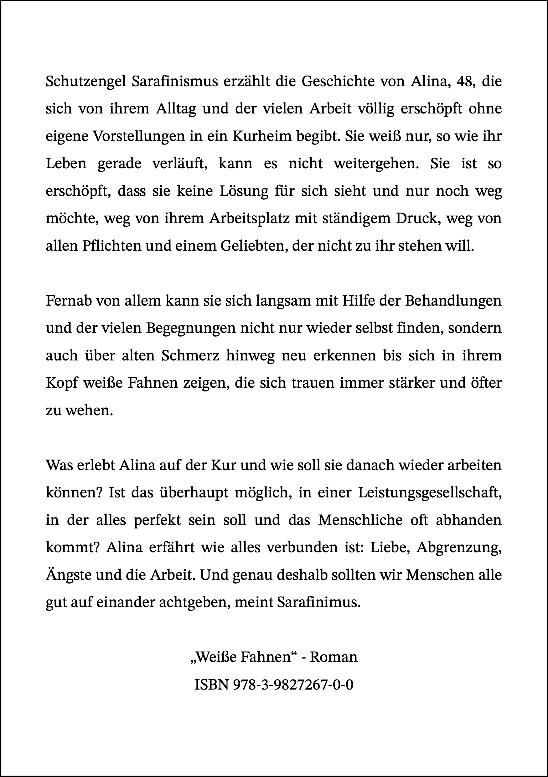 Rückseitencover Weiße Fahnen