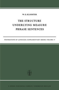 Vorderes Coverbild The Structure Underlying Measure Phrase Sentences