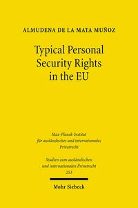 Vorderes Coverbild Typical Personal Security Rights in the EU