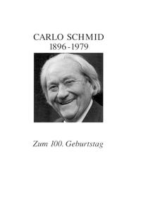 Vorderes Coverbild Reden und Aufsätze von und über Carlo Schmid 1896-1979