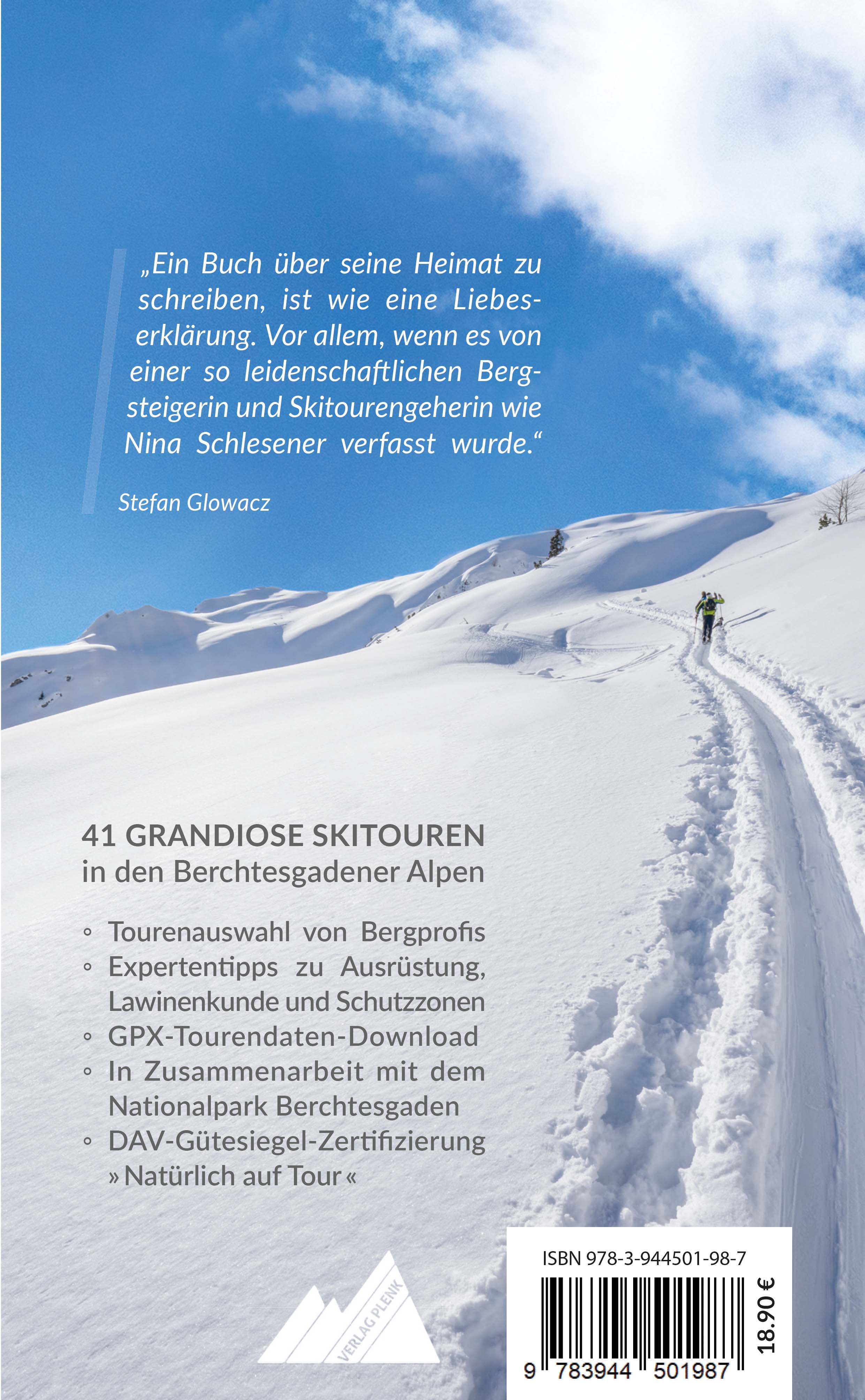 Rückseitencover Die schönsten Skitouren in den Berchtesgadener Alpen