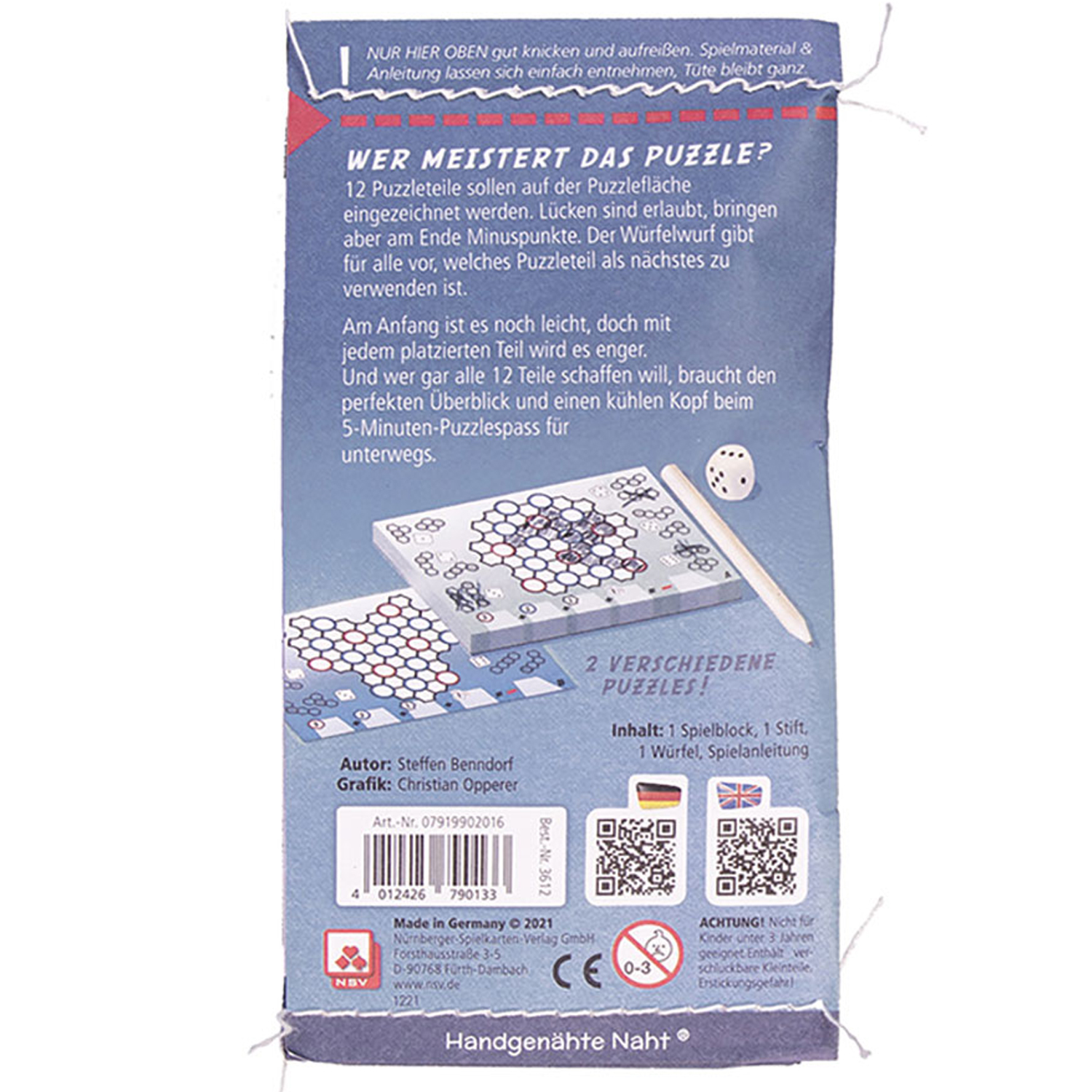 Rückseitencover 5 Minuten Puzzle (Minny)
