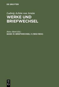 Vorderes Coverbild Briefwechsel II (1802-1804)
