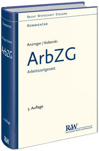 Vorderes Coverbild ArbZG - Arbeitszeitgesetz