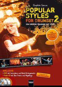 Vorderes Coverbild Popular Styles for Drumset 2