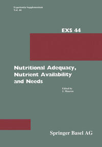 Vorderes Coverbild Nutritional Adequacy, Nutrient Availability and Needs