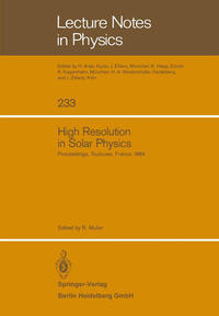 Vorderes Coverbild High Resolution in Solar Physics